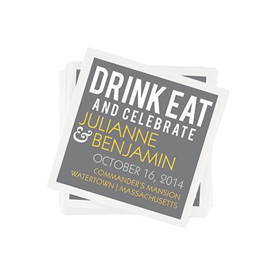 Modern Message -- Custom Printed Napkins