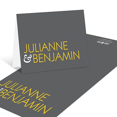 Modern Message -- Personalized Wedding Thank You Cards