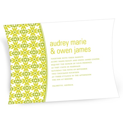 Vibrant Pattern -- Vintage Wedding Invitations