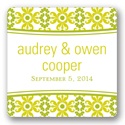 Vintage Pattern -- Wedding Favor Stickers