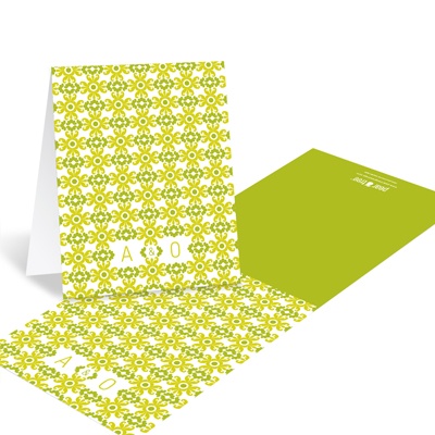 Vintage Pattern -- Monogram Wedding Thank You Cards