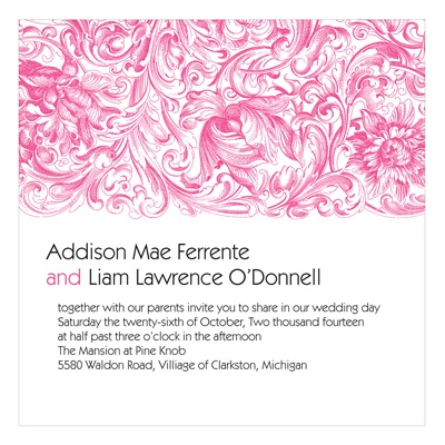 Blossoming Garden -- Chic Wedding Invitations