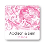 Chic Blossoms -- Wedding Favor Stickers