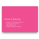 Chic Simplicity -- Wedding Invitation Reception Cards