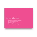 Chic Simplicity -- Wedding Invitation Reception Cards