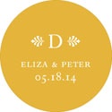 Circle the Newlyweds -- Wedding Favor Stickers