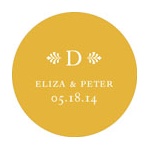 Circle the Newlyweds -- Wedding Favor Stickers
