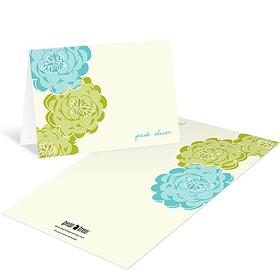 Floral Wonder -- Baby Boy Thank You Cards