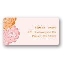 Peek-a-Boo Flowers in Pink -- New Baby Address Labels
