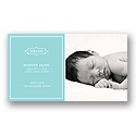 Elegant Greeting for a Boy -- Baby Photo Birth Announcements