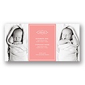 Elegant Greeting -- Twin Pregnancy Announcements