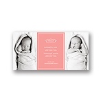 Elegant Greeting -- Twin Pregnancy Announcements