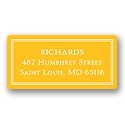 Double Framed -- Baby Return Address Labels
