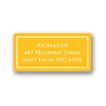 Double Framed -- Baby Return Address Labels