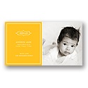 Elegant Greeting for a Girl -- Baby Photo Birth Announcements