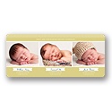 Modern Multiples -- Triplet Baby Announcements