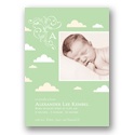 Among the Clouds -- Unique Photo Baby Announcements