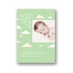 Among the Clouds -- Unique Photo Baby Announcements