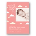 Among the Clouds -- Unique Photo Baby Announcements