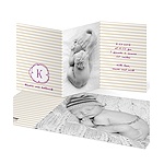 Photo Swirled Monogram -- Chic Baby Announcements