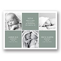 Photo Blocks Collage -- Multiples Birth Announcements