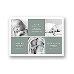 Photo Blocks Collage -- Multiples Birth Announcements