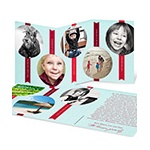 Tabbed Storyline -- Trifold Photo Christmas Cards