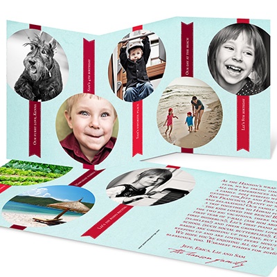 Tabbed Storyline -- Trifold Photo Christmas Cards