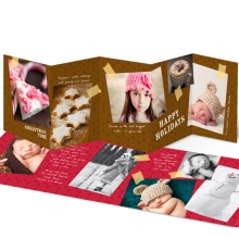 Taped Up Memories -- Unique Christmas Photo Cards
