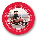 Round Photo Frame -- Holiday Gift Tags