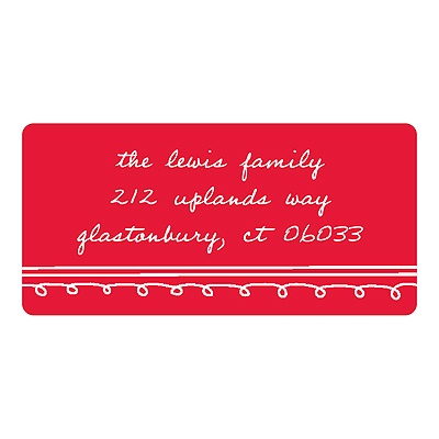 Simply Sketched -- Christmas Personalized Address Labels
