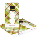 Snowman Playing in Plaid -- Holiday Thank You Notes