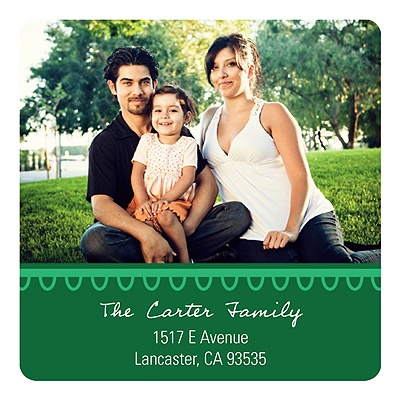 Simple Strand -- Photo Address Label