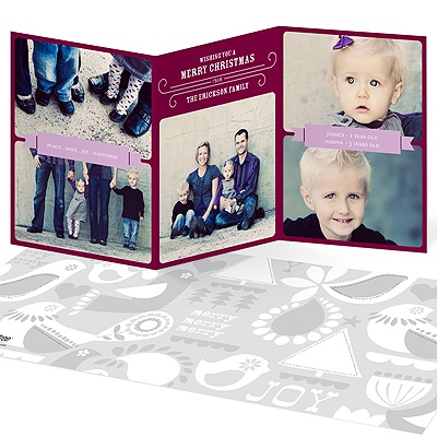 Delightful Photos -- Trifold Holiday Cards