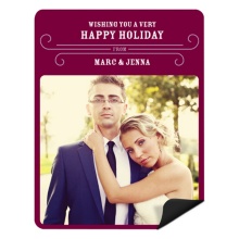 Classy Wishes -- Christmas Photo Magnets