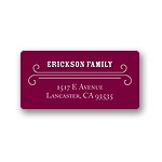 Classic Borders -- Personalized Holiday Return Address Labels