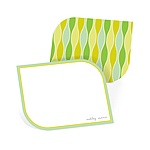 Vintage Pattern in Green -- Personalized Stationery