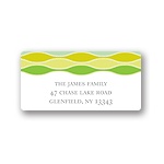 Trendy Twining in Green -- Printed Address Labels