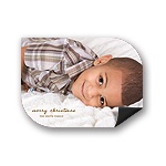 Merry Magnet Display -- Photo Holiday Greeting Cards