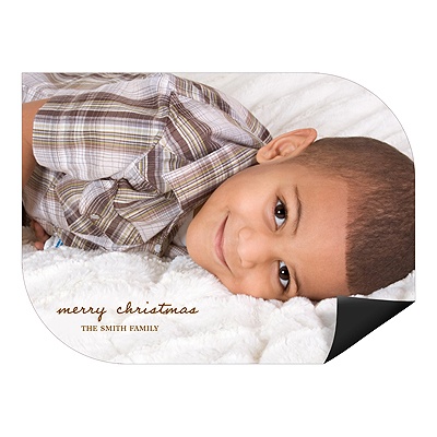 Merry Magnet Display -- Photo Holiday Greeting Cards