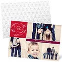 Elegant Collage -- Monogram Christmas Cards