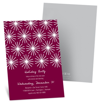 Flashing Lights -- Office Holiday Party Invitations
