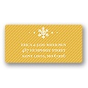 Single Snowflake -- Winter Address Labels
