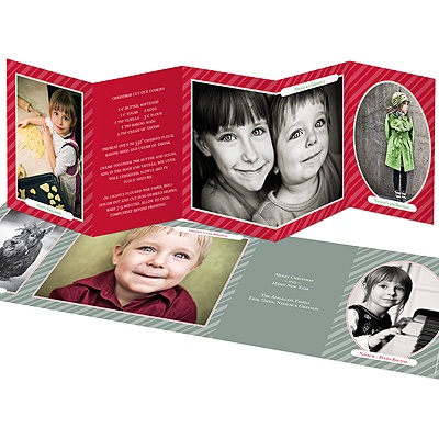 Stripes And Stories -- Holiday Photo Cards