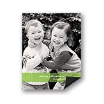 Scalloped Banner -- Photo Christmas Card Magnets