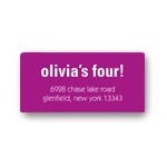 Birthday Announcements -- Kids Address Labels