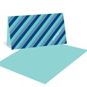 Vibrant Stripes -- Kids Birthday Thank You Notes