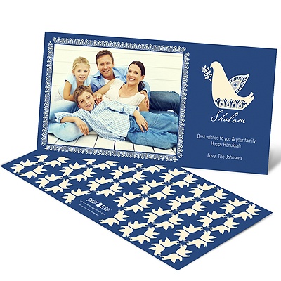 Delightful Doves -- Photo Hanukkah Cards