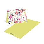Monogram Blossoms -- Floral thank you Cards