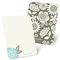 From Stripes to Flowers -- Personalized Stationery Note Cards